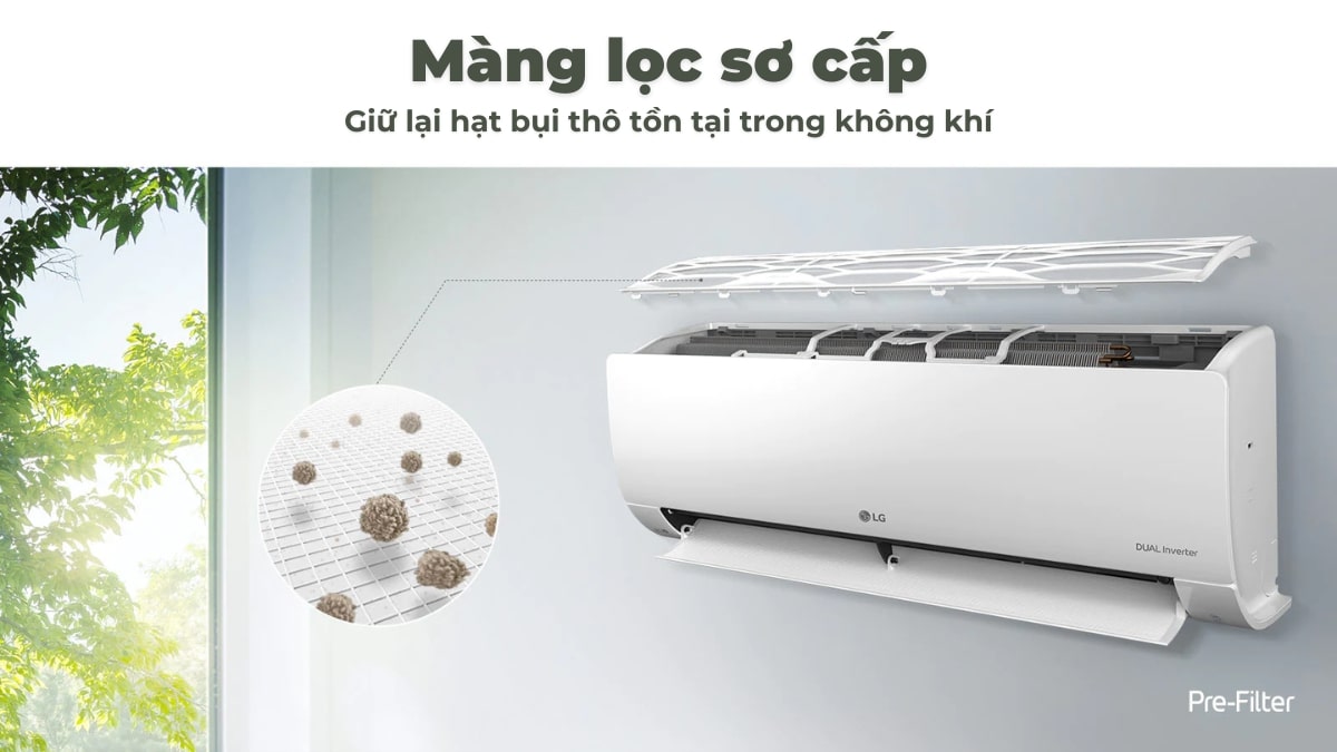 Màng lọc sơ cấp góp phần làm không khí thêm trong lành