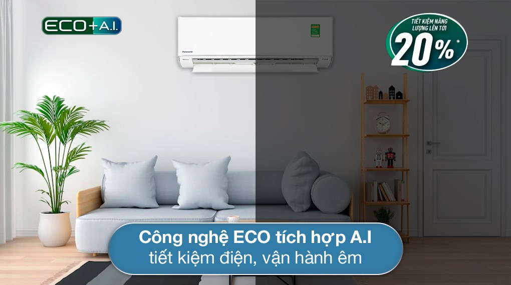 Máy lạnh Panasonic Inverter 1.5 HP CU/CS-XU12XKH-8 - Công nghệ tiết kiệm điện