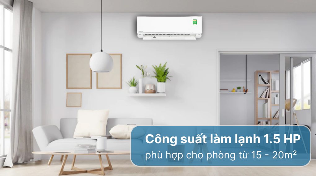 Máy lạnh Panasonic Inverter 1.5 HP CU/CS-XU12XKH-8 - Công suất 1.5 HP