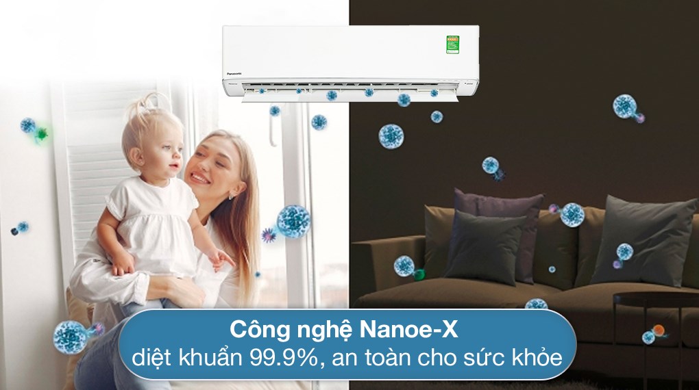 Máy lạnh Panasonic Inverter 2 HP CU/CS-XU18XKH-8 - Công nghệ Nanoe-X