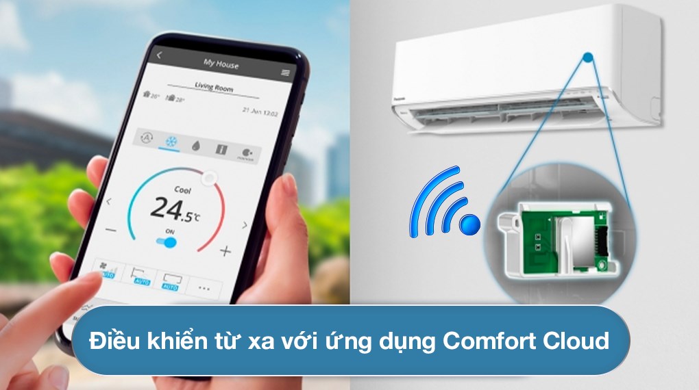 Máy lạnh Panasonic Inverter 1 HP CU/CS-XU9XKH-8 - Tiện ích